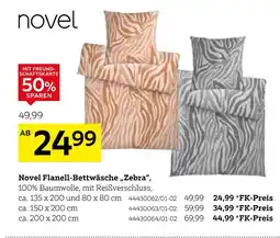 XXXLutz Novel flanell-bettwäsche „zebra“ Angebot