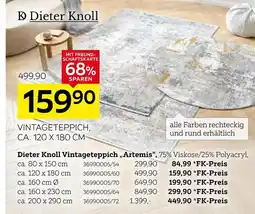 XXXLutz Dieter knoll vintageteppich „artemis“ Angebot