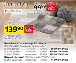 XXXLutz Linea natura handwebteppich „nordic“ Angebot
