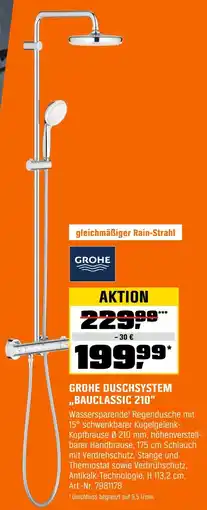 OBI Grohe duschsystem „bauclassic 210“ Angebot