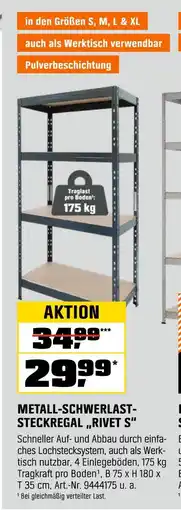 OBI Metall-schwerlast- steckregal „rivet s“ Angebot