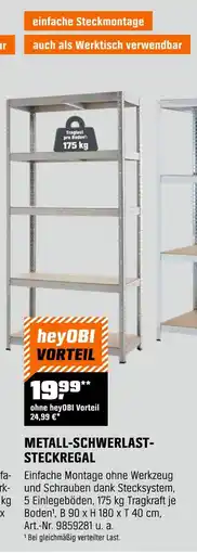 OBI Metall-schwerlaststeckregal Angebot
