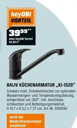 OBI Baliv küchenarmatur „ki-1520“ Angebot