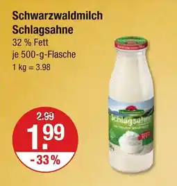 V Markt Schwarzwaldmilch schlagsahne Angebot