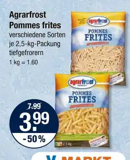 V Markt Agrarfrost pommes frites Angebot