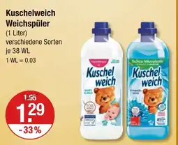V Markt Kuschelweich weichspüler sanft & mild Angebot