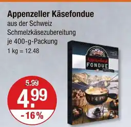 V Markt Appenzeller käsefondue Angebot