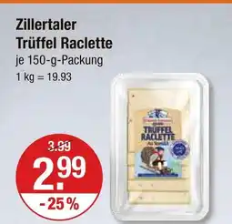 V Markt Zillertaler trüffel raclette Angebot