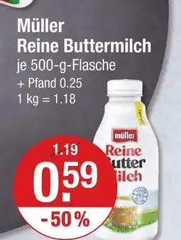 V Markt Müller reine buttermilch Angebot
