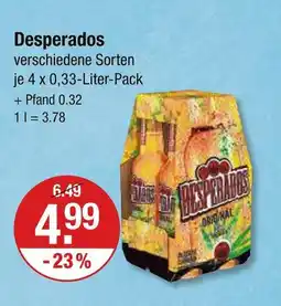 V Markt Desperados biermischgetränk Angebot