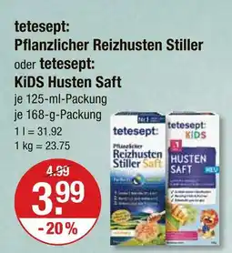V Markt Tetesept pflanzlicher reizhusten stiller Angebot