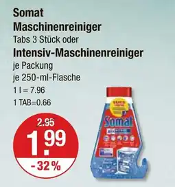 V Markt Somat maschinenreiniger tabs 3 stück Angebot
