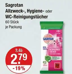 V Markt Sagrotan allzweck-, hygiene- oder wc-reinigungstücher Angebot
