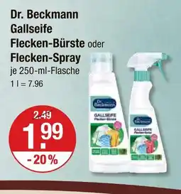 V Markt Dr. beckmann gallseife flecken-bürste Angebot
