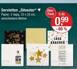 V Markt Servietten 'silvester' Angebot