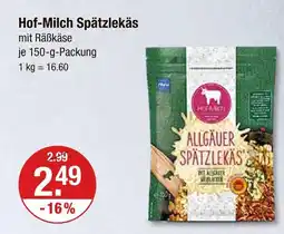 V Markt Hof-milch spätzlekäs Angebot