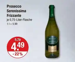 V Markt Prosecco serenissima frizzante Angebot
