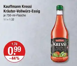 V Markt Kauffmann kressi kräuter-vollwürz-essig Angebot