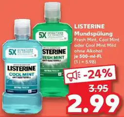 Kaufland LISTERINE Mundspülung Angebot