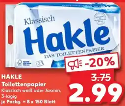 Kaufland HAKLE Toilettenpapier Angebot