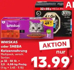 Kaufland WHISKAS oder SHEBA Katzennahrung Angebot