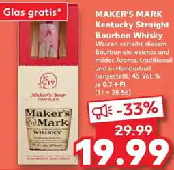 Kaufland MAKER'S MARK Kentucky Straight Bourbon Whisky Angebot