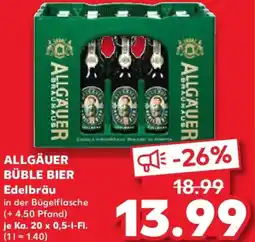 Kaufland ALLGÄUER BÜBLE BIER Edelbräu Angebot