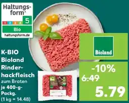 Kaufland K-BIO Bioland Rinderhackfleisch Angebot