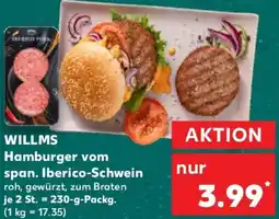 Kaufland WILLMS Hamburger vom span. Iberico-Schwein Angebot