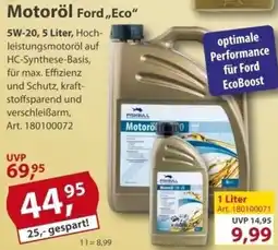 Sonderpreis Baumarkt FISHBULL Motoröl Ford ,,Eco" 5W-20 Angebot