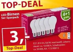 Sonderpreis Baumarkt LED-Birnen 5er-Sparpack Angebot