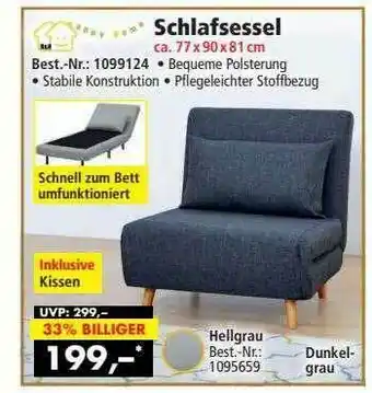 Norma24 Schlafsessel Angebot