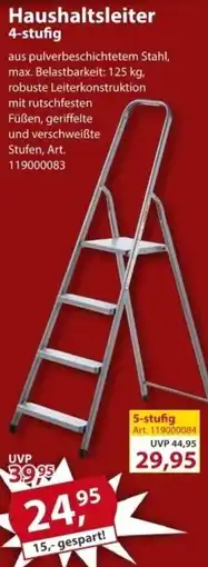 Sonderpreis Baumarkt Haushaltsleiter 4-stufig Angebot