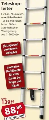 Sonderpreis Baumarkt Teleskopleiter Angebot