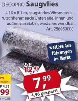 Sonderpreis Baumarkt DECOPRO Saugvlies Angebot