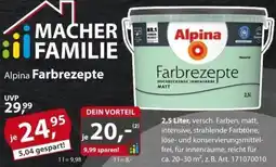 Sonderpreis Baumarkt Alpina Farbrezepte Angebot