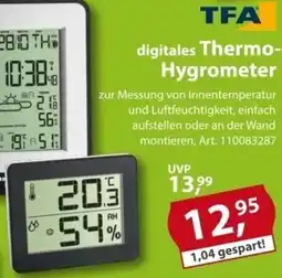 Sonderpreis Baumarkt TFA digitales Thermo Hygrometer Angebot