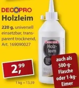 Sonderpreis Baumarkt DECOPRO Holzleim Angebot