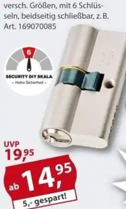 Sonderpreis Baumarkt Schließzylinder GERA F-5 5600 Angebot