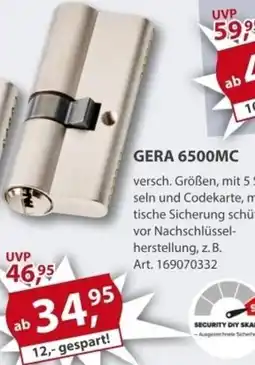 Sonderpreis Baumarkt Schließzylinder GERA 6500MC Angebot
