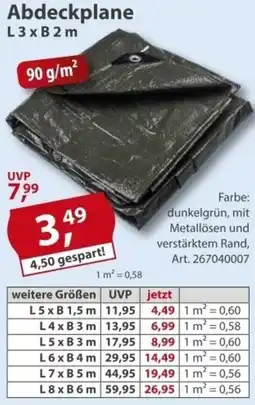 Sonderpreis Baumarkt Abdeckplane Angebot