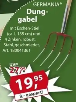Sonderpreis Baumarkt GERMANIA Dunggabel Angebot