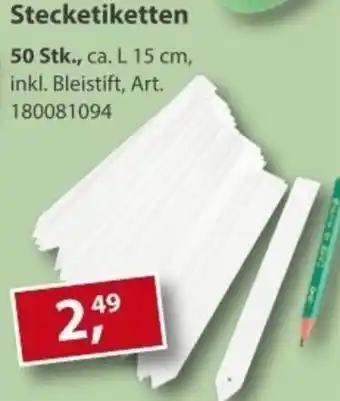 Sonderpreis Baumarkt Stecketiketten Angebot