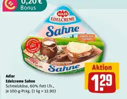 REWE Adler Edelcreme Sahne Angebot