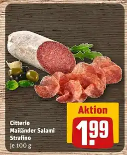 REWE Citterio Mailänder Salami Strafino Angebot