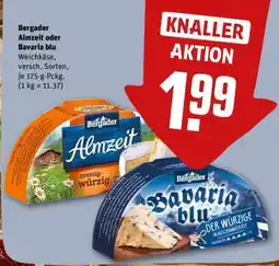 REWE BERGADER Almzeit oder Bavaria Blu Angebot