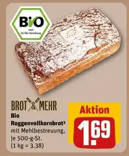 REWE Bio Roggenvollkornbrot² Angebot