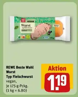 REWE REWE Beste Wahl Wurst Typ Fleischwurst Angebot