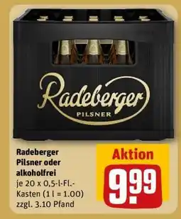 REWE RADEBERGER Pilsner oder Alkoholfrei Angebot