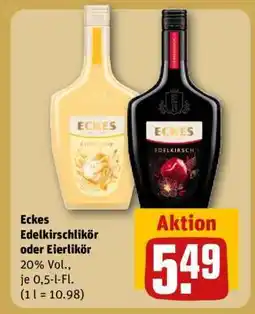 REWE Eckes Edelkirschlikör oder Eierlikör Angebot